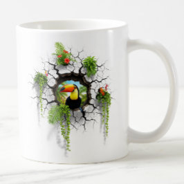 Farbenfrohe Berührung durch das Wall Portal Kaffeetasse