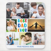 Farbenfrohe BEST VATER EVENT FotoCollage Personali Mousepad (Vorne)