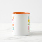 Farbenfrohe beste Lehrerin je Individuelle Name Ta Tasse (Zentrum)