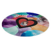 Farbenfrohe beste Mama für die Mama Oma Schneidebrett (Ecke)