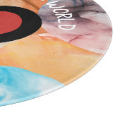 Farbenfrohe beste Mama für die Mama Oma Schneidebrett (Ecke)