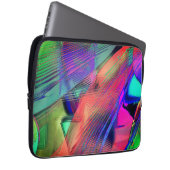 Farbenfrohe Bewegung von chaotischen Objekten in d Laptopschutzhülle (Vorne Rechts)