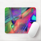 Farbenfrohe Bewegung von chaotischen Objekten in d Mousepad (Mit Mouse)