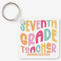 Farbenfrohe Bewertung des Lehrers der 7. Klasse