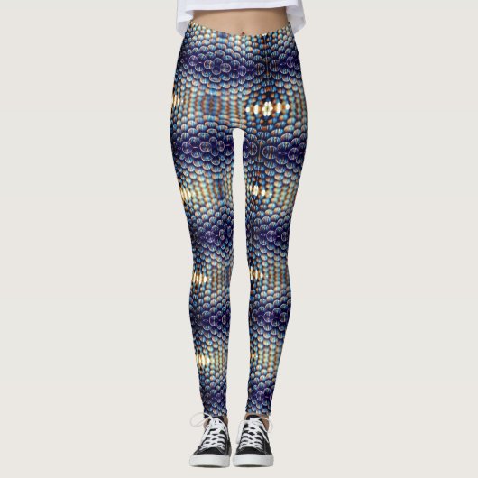 Farbenfrohe Biene Leggings (Vorderseite)