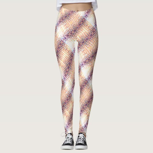 Farbenfrohe Biene Leggings (Vorderseite)