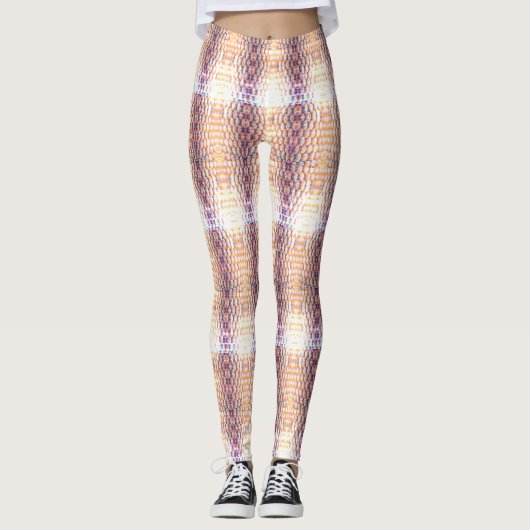 Farbenfrohe Biene Leggings (Vorderseite)