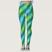 Farbenfrohe Biene Leggings (Vorderseite)