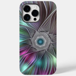 Farbenfrohe Big Blume Abstrakte Trippy Fraktal Art Case-Mate iPhone 14 Pro Max Hülle