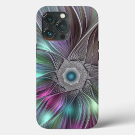Farbenfrohe Big Blume Abstrakte Trippy Fraktal Art Case-Mate iPhone Hülle
