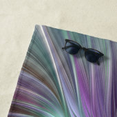 Farbenfrohe Big Blume Abstrakte Trippy Fraktal Art Strandtuch (Beispiel)