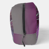 Farbenfrohe Big Blume Abstrakte Trippy Fraktal Art Waschbeutel (Rechts)