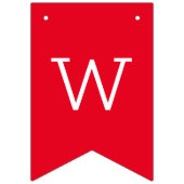 Farbenfrohe Bilder auf benutzerdefinierter Ebene Wimpelkette (Erste Fahne)