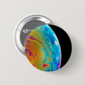 Farbenfrohe Bilder Cooler Mondbilder kreativer Mon Button (Vorne & Hinten)