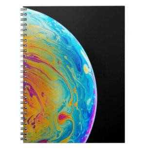 Farbenfrohe Bilder Cooler Mondbilder kreativer Mon Notizblock