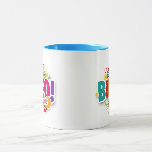 Farbenfrohe Bingo-Tasse Tasse (Zentrum)