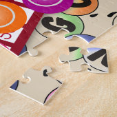 Farbenfrohe Bingokarten Spiele Puzzle (Seite)