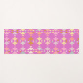 Farbenfrohe Bio geometrische Formen auf Magenta Yogamatte (Vorderseite (Horizontal))
