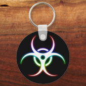 Farbenfrohe Biogefährdung Symbol - Schlüsselanhäng Schlüsselanhänger (Vorderseite)