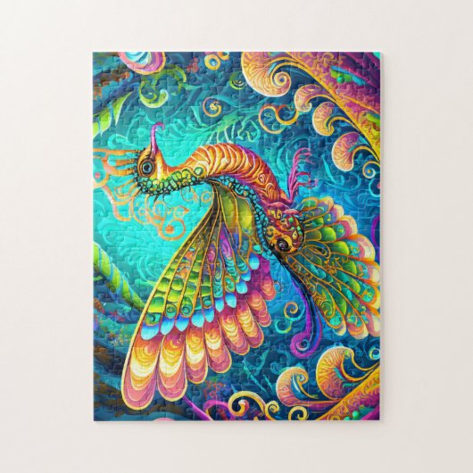 Farbenfrohe Bird Art Puzzles Moderne Puzzles kühl  (Vertikal)