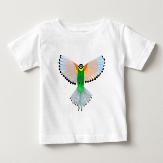 Farbenfrohe Bird Baby T - Shirt Geschenk (Vorderseite)