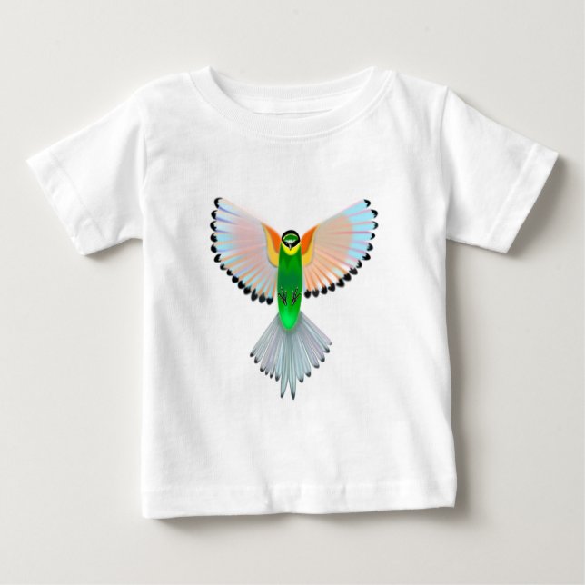Farbenfrohe Bird Baby T - Shirt Geschenk (Vorderseite)