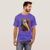Farbenfrohe Bird Lover Art Vibrant Bird Inspiratio T-Shirt (Vorne ganz)