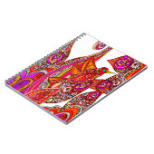 Farbenfrohe Bird of Paradise White Spiral Notebook Notizblock (Linke Seite)