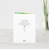 Farbenfrohe Birkenbaum-, Mond- und Vogelgrüßkarte Karte (Rückseite)