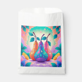 Farbenfrohe Birne Geschenktütchen