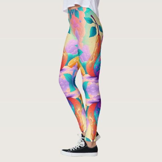 Farbenfrohe Birne Leggings (Links)