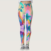 Farbenfrohe Birne Leggings (Vorderseite)