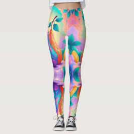 Farbenfrohe Birne Leggings