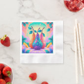 Farbenfrohe Birne Serviette (Beispiel)