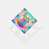 Farbenfrohe Birne Serviette (Ecke)