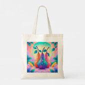 Farbenfrohe Birne Tragetasche (Rückseite)