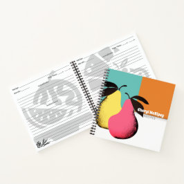 Farbenfrohe Birnen persönliches Kochbuch Rezept No Notizblock