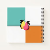 Farbenfrohe Birnen persönliches Kochbuch Rezept No Notizblock (Rückseite)