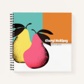 Farbenfrohe Birnen persönliches Kochbuch Rezept No Notizblock (Vorderseite)