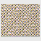 Farbenfrohe Birnen, Vintages Muster. Geschenkpapier (Flach)