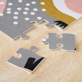 Farbenfrohe Birnen, Vintages Muster. Puzzle (Seite)