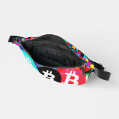 Farbenfrohe Bitcoin (Vibrant HD) Bauchtasche (Offen)