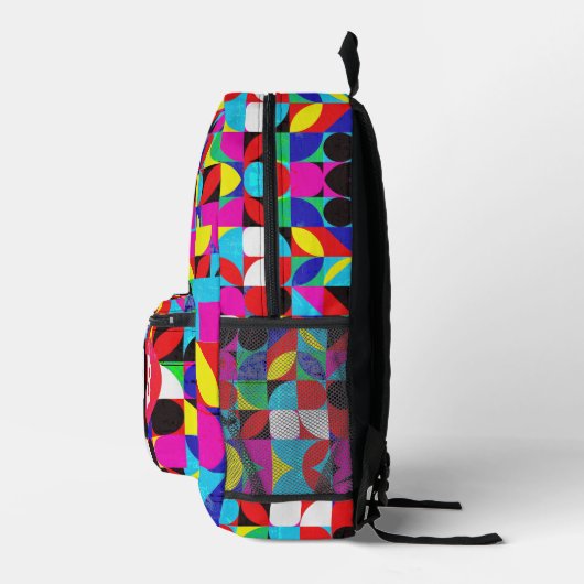 Farbenfrohe Bitcoin (Vibrant HD) Bedruckter Rucksack (Rechts)