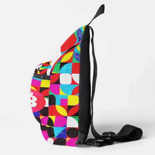Farbenfrohe Bitcoin (Vibrant HD) Crossbody Bag (Rechts)