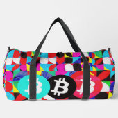 Farbenfrohe Bitcoin (Vibrant HD) Duffle Bag (Vorderseite)
