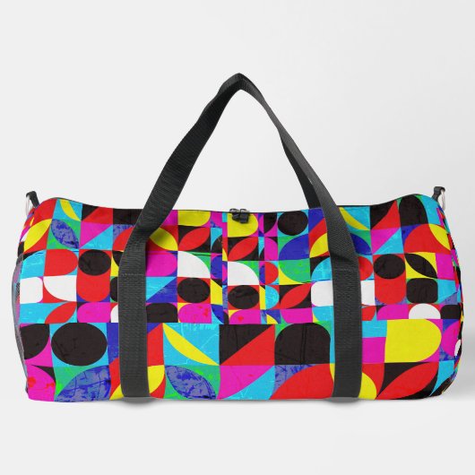 Farbenfrohe Bitcoin (Vibrant HD) Duffle Bag (Rückseite)