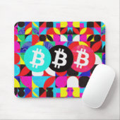 Farbenfrohe Bitcoin (Vibrant HD) Mousepad (Mit Mouse)