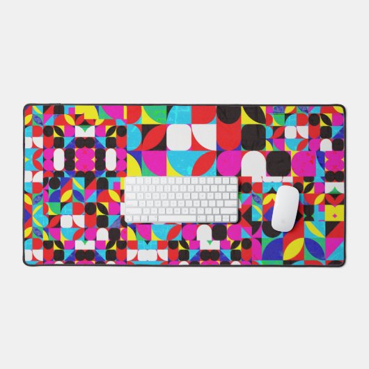 Farbenfrohe Bitcoin (Vibrant HD) Schreibtischunterlage (Tastatur & Maus)