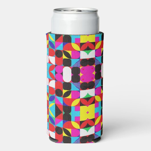 Farbenfrohe Bitcoin (Vibrant HD) Selters Dosenkühler (Seltzer Rückseite)