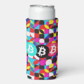 Farbenfrohe Bitcoin (Vibrant HD) Selters Dosenkühler (Seltzer Vorderseite)